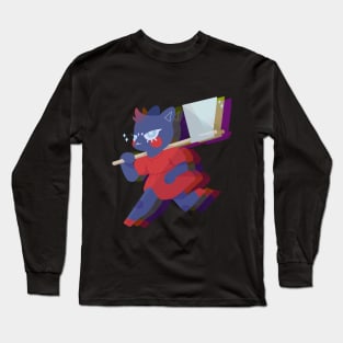 Cat with an axe Long Sleeve T-Shirt